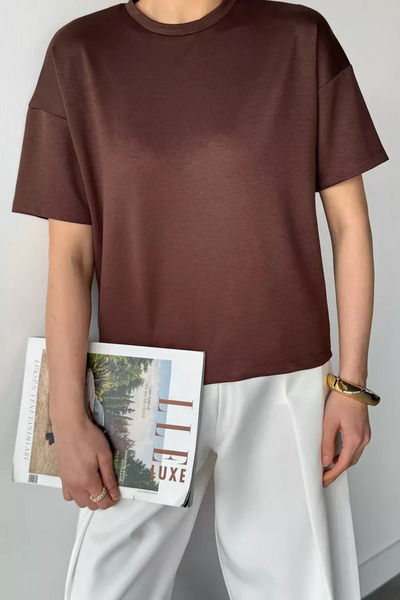 TOZLU Γυναικείο T-shirt με λαιμόκοψη ποδηλάτου