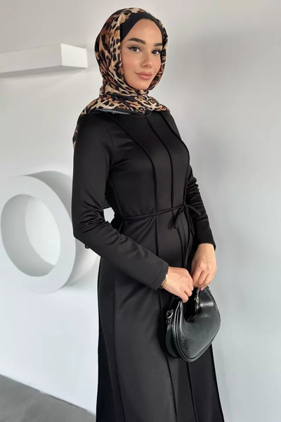 TOZLU Waist-Tied Hijab Diving Suit