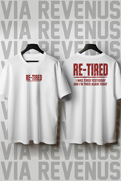 Vordevia Re-Tired Front and Back Printed Loose Fit 100% Cotton Tshirt