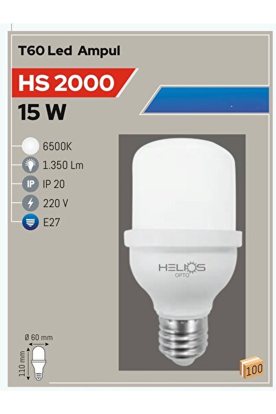 Helios HS 2000 15w led torch ampul beyaz