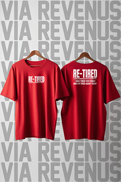 Vordevia Re-Tired Front and Back Printed Loose Fit 100% Cotton Tshirt