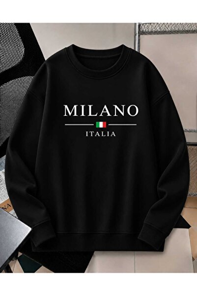 COHERENT Unisex Women/Men Milano Custom Printed Colorful Oversize Crew Neck C...