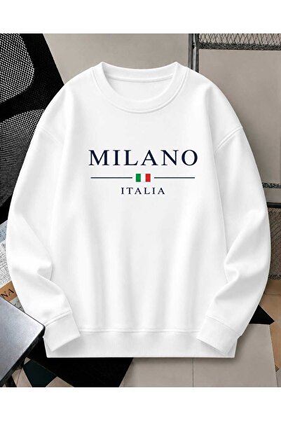 COHERENT Hanorac unisex pentru femei/bărbați MILANO, cu imprimeu special, col...
