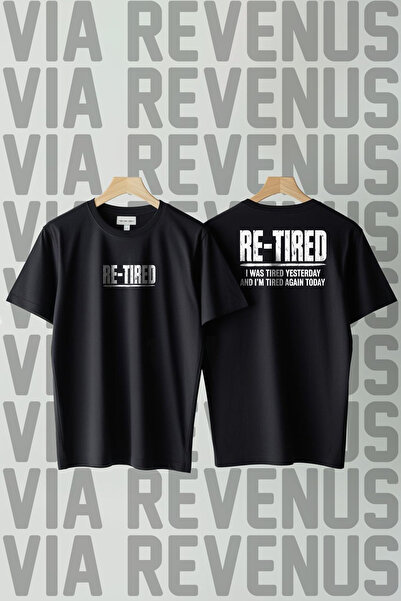 Vordevia Re-Tired Front and Back Printed Loose Fit 100% Cotton Tshirt