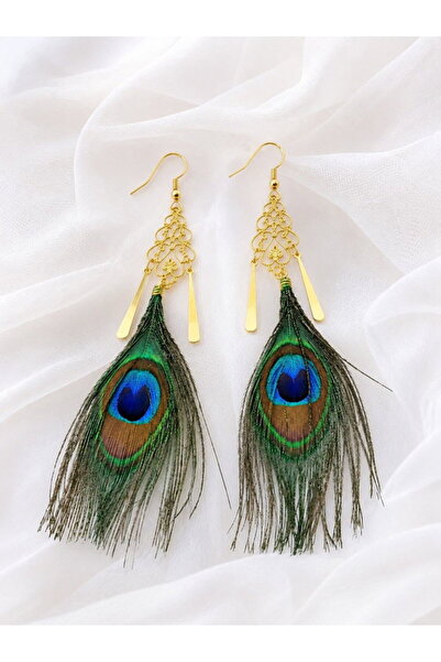 OEM Peacock Feather Earrings 02232