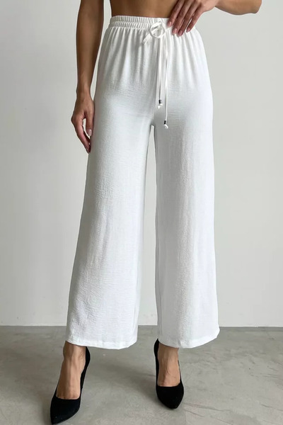 TOZLU Women's Elastic Waist Loose Fit Pants
