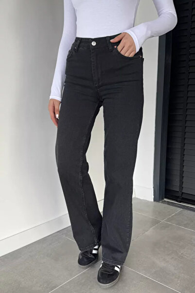 TOZLU Women's High Waist Lycra Palazzo Jean Denim Trousers