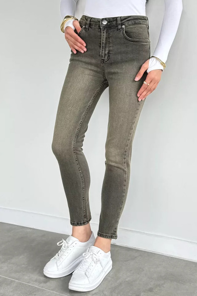 TOZLU Women's Washable Casual Jean Denim Pants