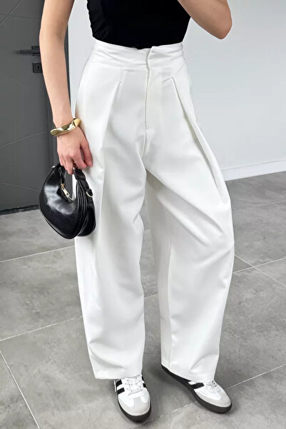 TOZLU Women's Pleated Wide Leg Pants