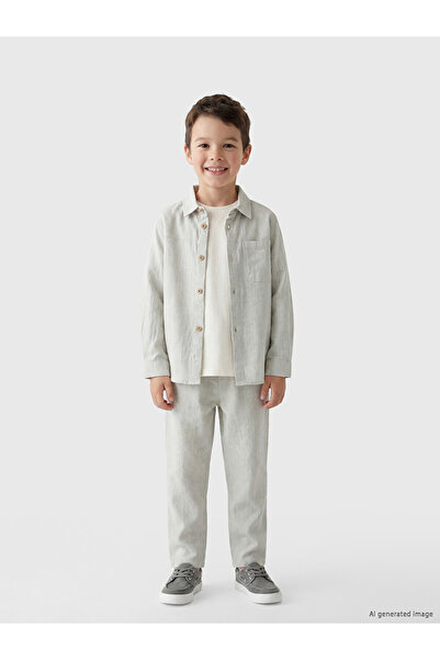 LC Waikiki Lcw Kids Ecru Regular Fit Boys' Trousers