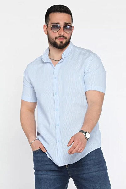 TOZLU Striped Short Sleeve Men's Shirt