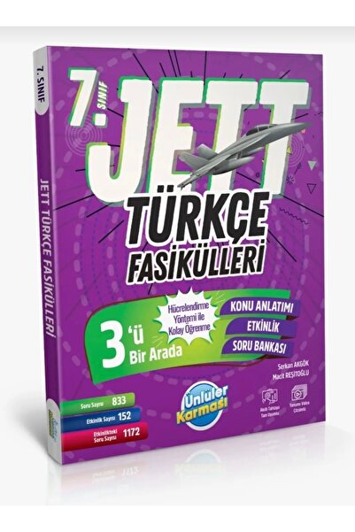 Ünlüler Karması Ünlüler Yayınları 7. Sınıf Türkçe Jett Fasikülleri YENİ MAARİ...