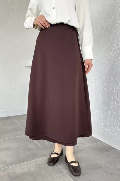 TOZLU Side Tie Hijab Skirt