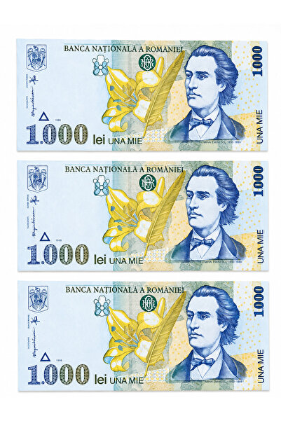 RM Set 3 bancnote 1000 lei, an 1998