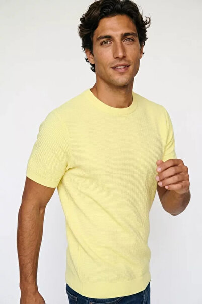 TOZLU Tricou pentru bărbați, cu decolteu tip crew, cu model, din tricotaj