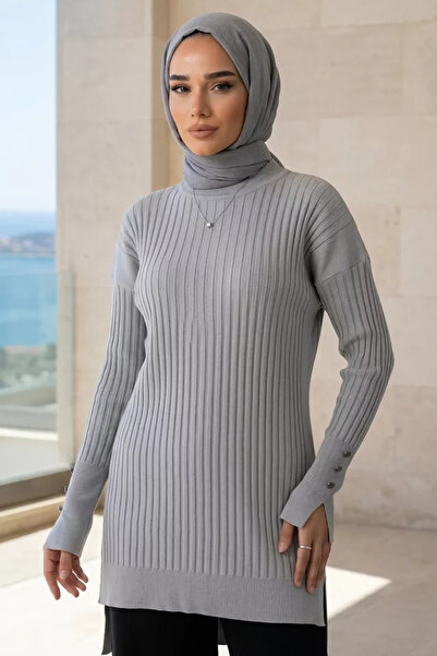 TOZLU Gülseli Crew Neck Hijab Knitwear Tunic