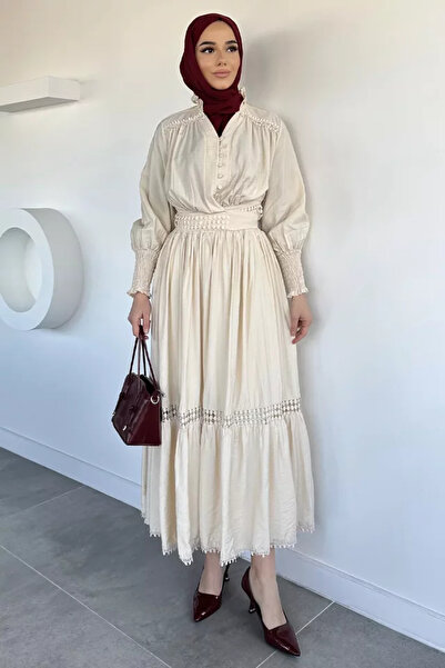 TOZLU Skirt and Blouse Combination Hijab Double Set