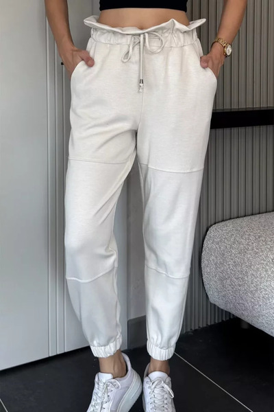 TOZLU Jogger Sweatpants with Elastic Waist and Legs