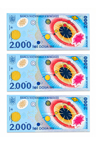 RM Colectie 3 bancnote consecutive 2000 lei eclipsa