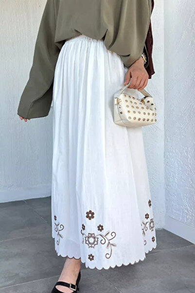 TOZLU Embroidered Hijab Skirt