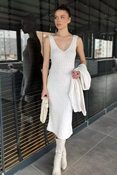 TOZLU Women's Blouse Dress Combination Double Knitwear Set