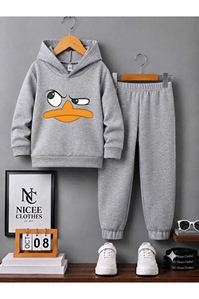 Generic Brand Children's Tracksuit Unisex (Dafi̇dak Winter Print)