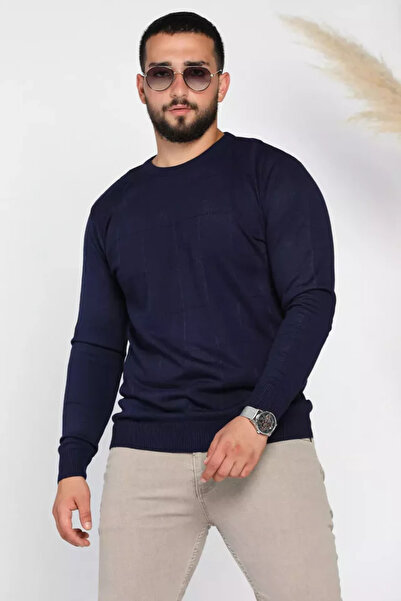 TOZLU Pulover pentru bărbați, cu decolteu rotund, cu model