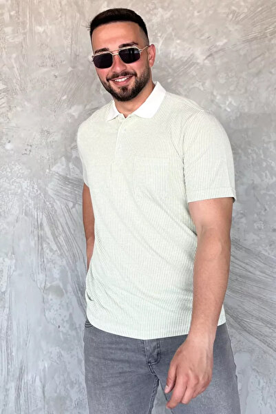 TOZLU Polo Collar Pocket Men's T-Shirt