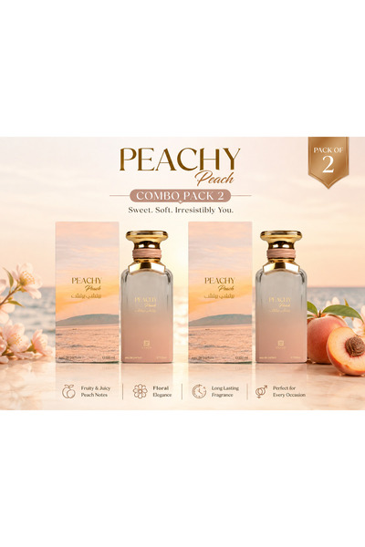 Ahmed Al Maghribi Peachy Peach Eau de Parfum Combo Pack of 2 – 100ml Each
