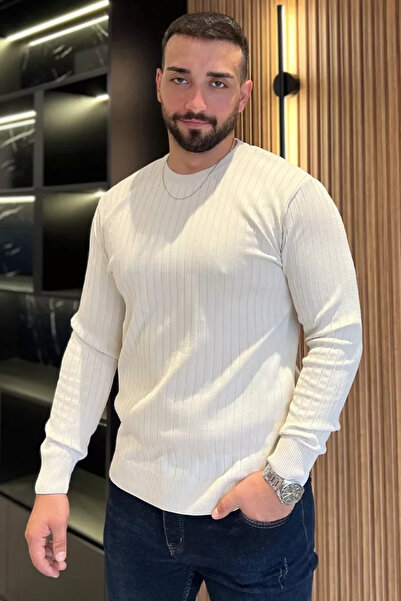 TOZLU Crew Neck Men's Knitwear Sweater