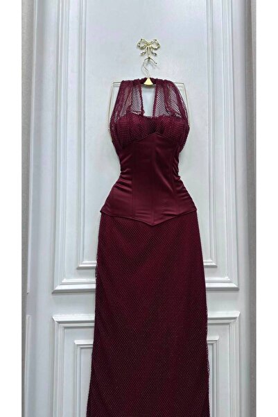 Sukar Dalla Burgundy Dress