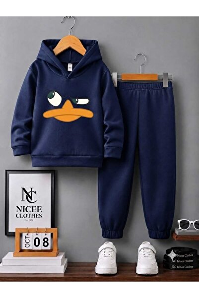 Leto Lykia Children's Tracksuit Unisex (Dafi̇dak Winter Print)