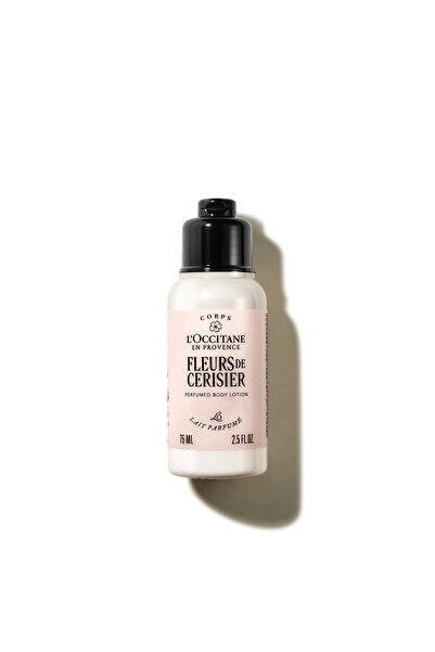 L'Occitane Fleurs de Cerisier Vücut Losyonu, Kiraz Özlü, Seyahat Boy, 75 ml