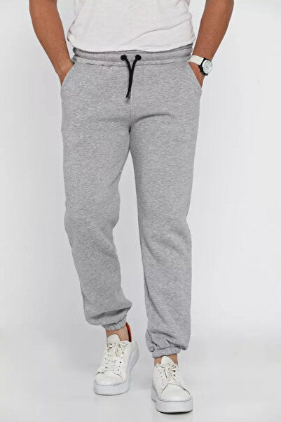 TOZLU Three-Thread Jogger Sweatpants with Elastic Waist and Cuffs