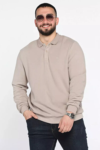 TOZLU Shirt Collar Men's Sweatshirt