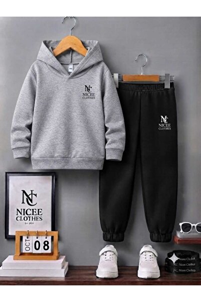 NC Nicee Clothes SET DE TRENING PENTRU COPII UNISEX (IMPRIMAT CU NC NICE CLOT...