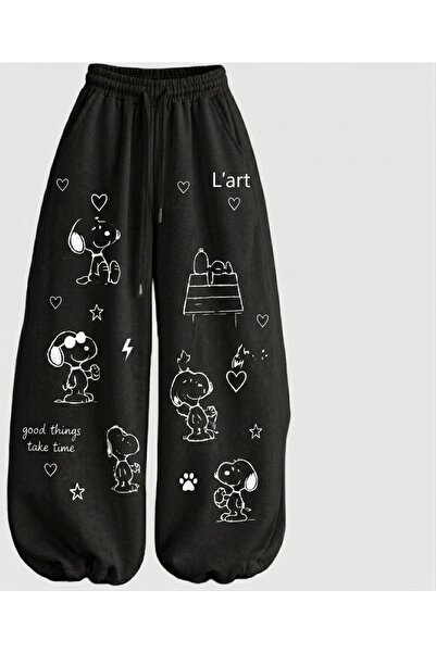 DENİKK TREND ÖZEL TASARIM OVERSIZE BEL PAÇA LASTİKLİ AYARLANABİLİR 3 İPLİK PA...