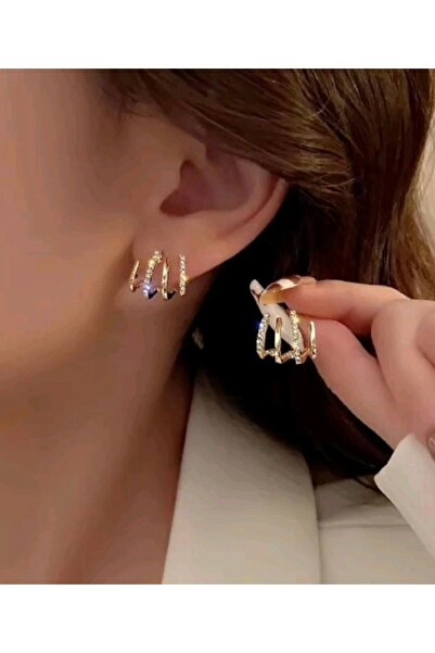 Mega Bazaar Stone-Embellished Brilliant Cut Elegant Earrings