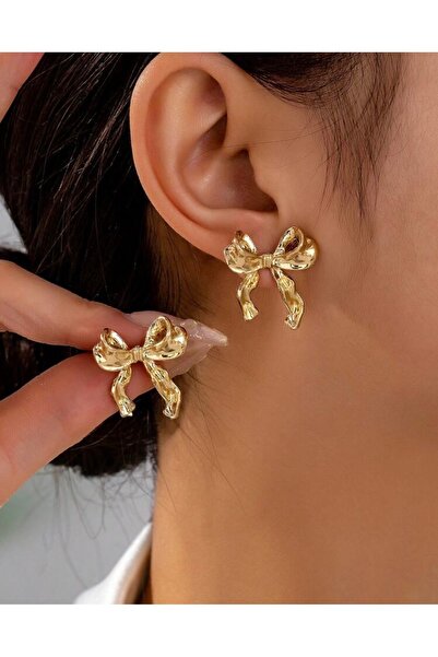 Mega Bazaar Women's Earrings with Bow Motif