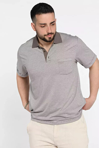 TOZLU Tricou pentru bărbați cu guler polo, un singur buzunar și model propriu