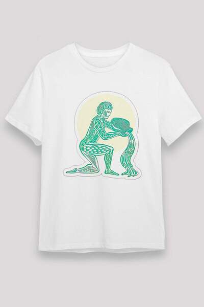 Darkhane Aquarius Sign Figure Printed T-Shirt