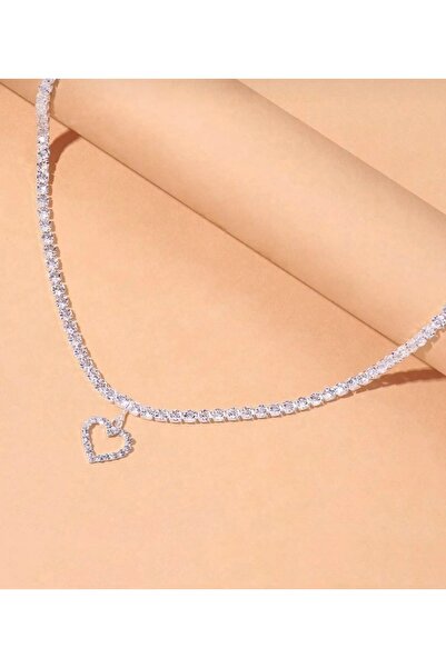 Mega Bazaar Stone Heart Model Chain Necklace