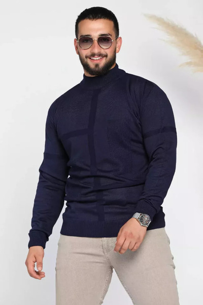 TOZLU Pulover de tricotaj cu model pentru bărbați