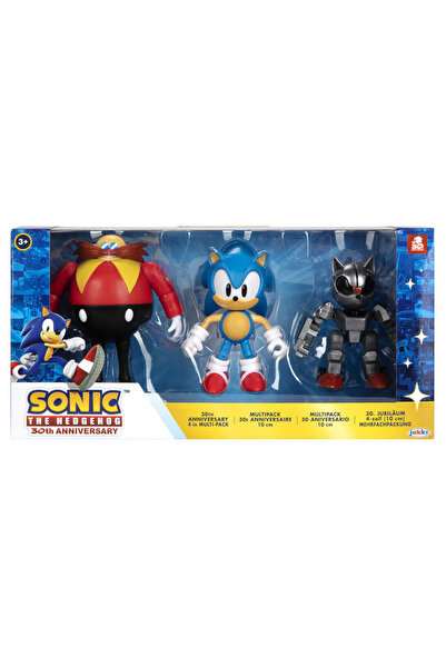 Jakks Pacific Σόνικ ο Σκαντζόχοιρος Πακέτο 30ης Επετείου 3 φιγούρες 10 εκ.
