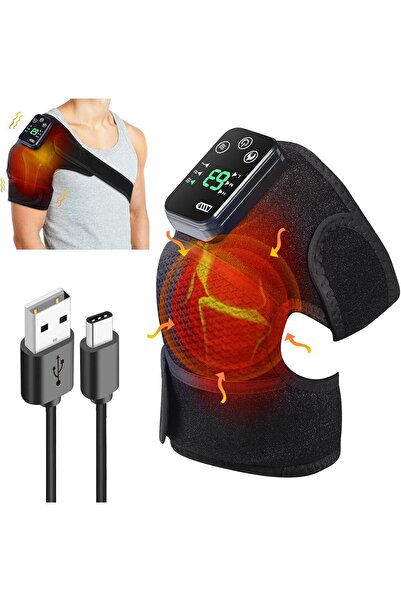 NEONI Cordless Heated Knee Massager Wrap, Rechargeable Vibration & Infrared S...