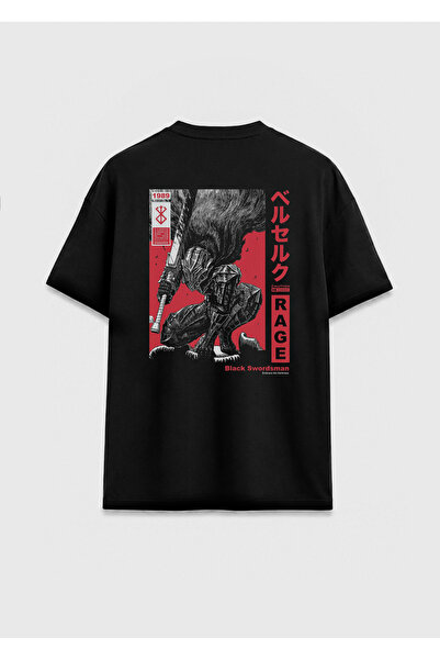 Darkia Berserk Anime Special Design Back and Front Printed Unisex Black T-Shirt