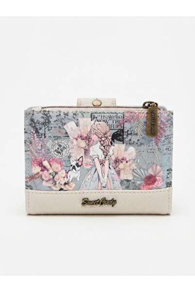 Sweet Candy Synthetic Wallet Doll with Removable Card Carn and Zipper Pocket ...
