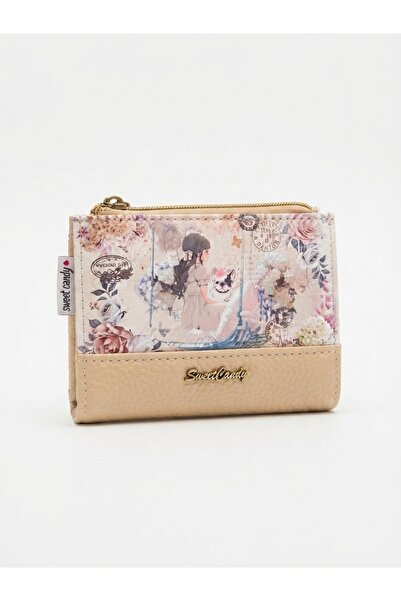 Sweet Candy Synthetic Wallet Doll with Removable Card Carn and Zipper Pocket ...