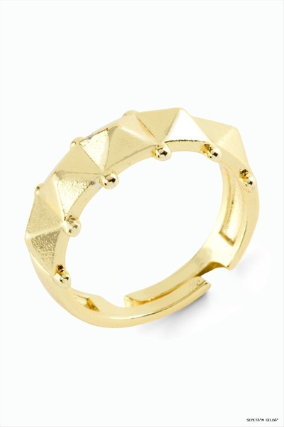 ZERO LAND Spt-Gld Baklava Metal (191707) Ring Yellow