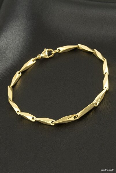 ZERO LAND Spt-Gld Twisted Steel (141025) Bracelet Yellow